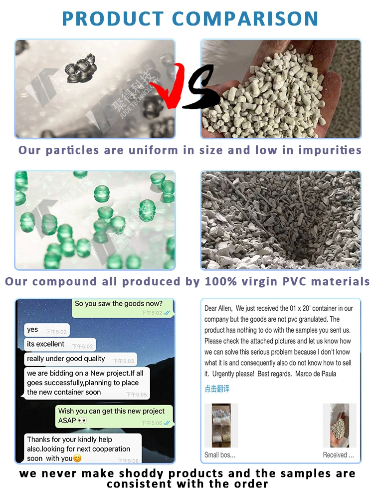 Factory Supply 100% Good Quality Particle PVC Pellets PVC Compound Granules Plastic Raw Materials for Pipe Fittings